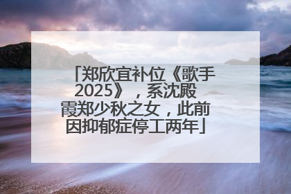 郑欣宜补位《歌手2025》，系沈殿霞郑少秋之女，此前因抑郁症停工两年