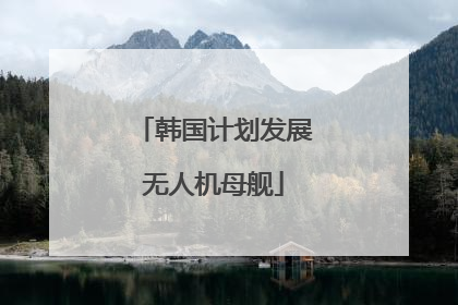 韩国计划发展无人机母舰