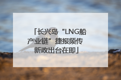 长兴岛“LNG船产业链”捷报频传 新政出台在即