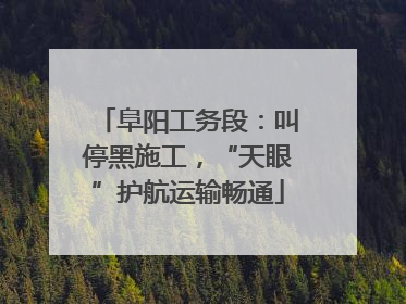 阜阳工务段：叫停黑施工，“天眼”护航运输畅通