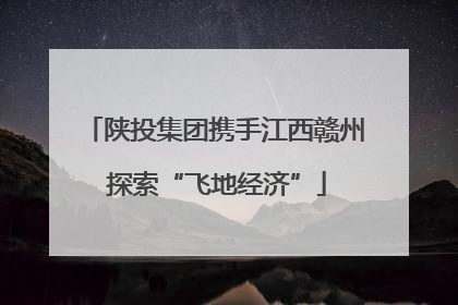 陕投集团携手江西赣州 探索“飞地经济”