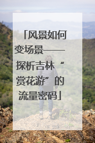 风景如何变场景——探析吉林“赏花游”的流量密码