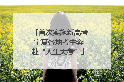 首次实施新高考 宁夏各地考生奔赴“人生大考”