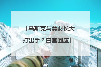 马斯克与美财长大打出手？白宫回应