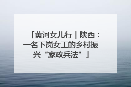 黄河女儿行｜陕西：一名下岗女工的乡村振兴“家政兵法”