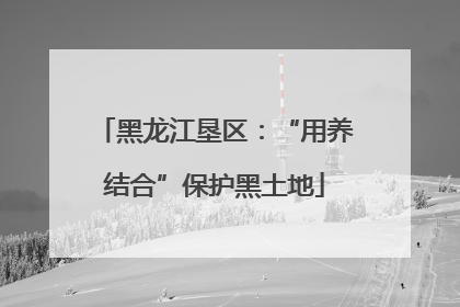 黑龙江垦区：“用养结合”保护黑土地