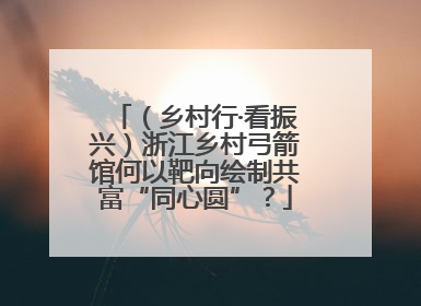 （乡村行·看振兴）浙江乡村弓箭馆何以靶向绘制共富“同心圆”？