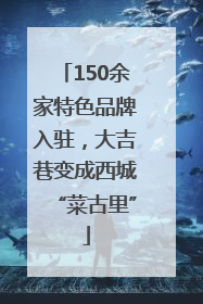 150余家特色品牌入驻，大吉巷变成西城“菜古里”