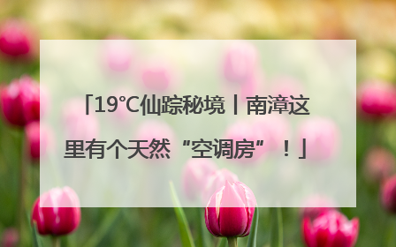 19℃仙踪秘境丨南漳这里有个天然“空调房”！