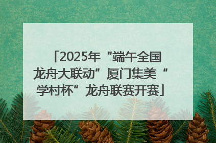 2025年“端午全国龙舟大联动”厦门集美“学村杯”龙舟联赛开赛