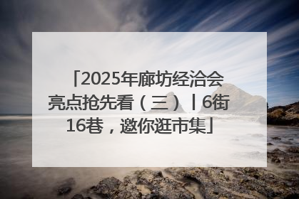 2025年廊坊经洽会亮点抢先看（三）丨6街16巷，邀你逛市集