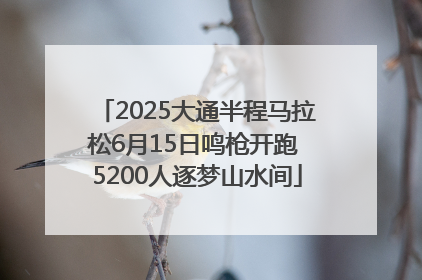 2025大通半程马拉松6月15日鸣枪开跑 5200人逐梦山水间