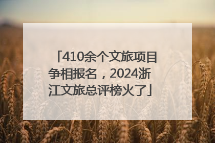 410余个文旅项目争相报名，2024浙江文旅总评榜火了