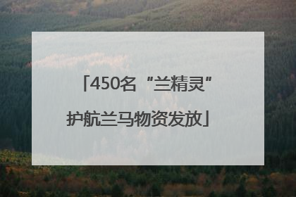 450名“兰精灵”护航兰马物资发放